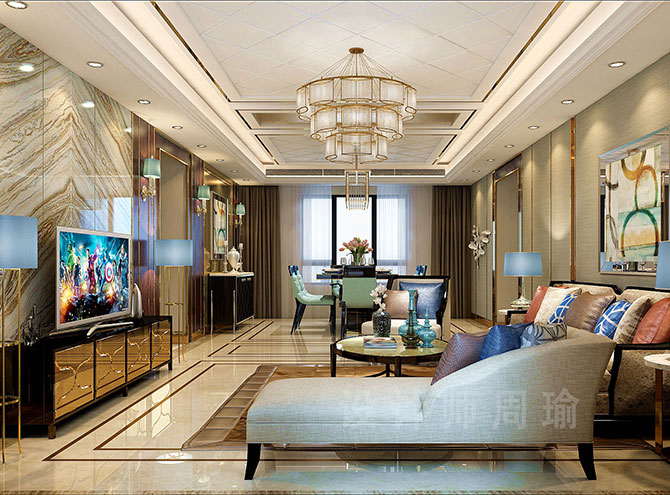 国产熟逼世纪江尚三室两厅168平装修设计效果欣赏